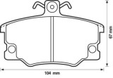 Placute frana fata Alfa Romeo 145 (930), 07.1994-01.2001, marca SRLine S70-0075