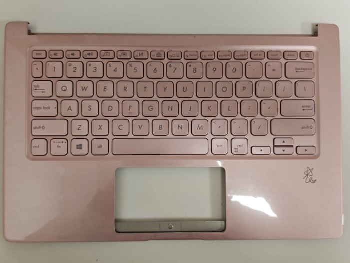 Carcasa superioara cu tastatura palmrest Laptop, Asus, VivoBook 14 A403F, A403FA, 90NB0LP5-R31US1, HQ2072067500000, I403FAC-2F, iluminata, roz, layout