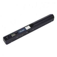 Scanner portabil iScan A4 Color ocr Slot SD 300/600/900 dpi Mini USB Negru foto