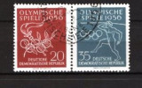 GERMANIA (DDR) 1956 &ndash; SPORT. JOCURI OLIMPICE. SERIE STAMPILATA, F143