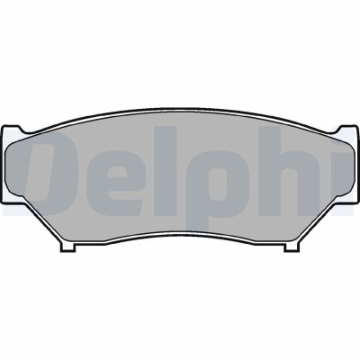 DELPHI LP967 set placute frana,frana disc foto