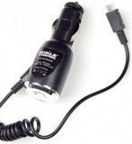 Incarcator auto Premium 1000mAh negru pentru Samsung / Nokia / HTC / LG / BlackBerry / Sony Ericsson / Sony / Motorola, De masina