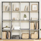 VidaXL Bibliotecă, gri sonoma, 137,5x29x137,5 cm, lemn prelucrat