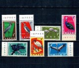 Congo 1963 - Pasari protejate (I), fauna, serie neuzata