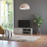 vidaXL Comodă TV, gri beton, 120 x 34 x 37 cm, PAL