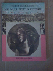 Mai mult decat o victorie &amp;amp;#8211; Victor Banciulescu foto