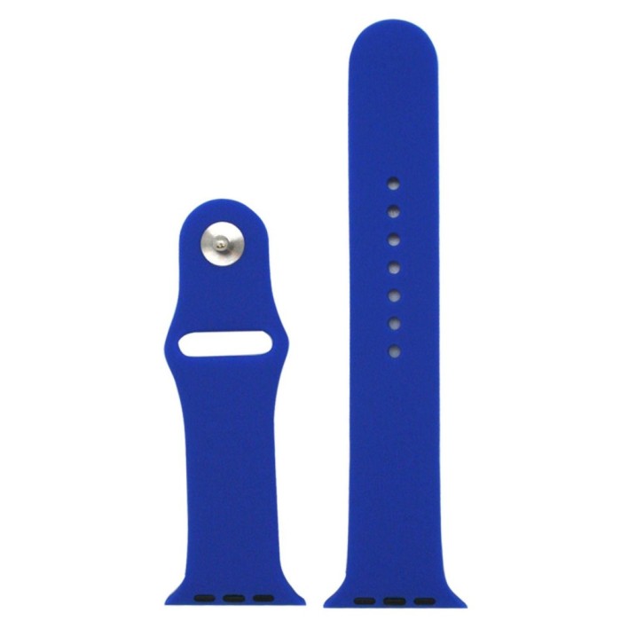 Curea din silicon albastru royal pentru Apple Watch 42/44/45 mm, marimea M/L, seriile 1,2,3,4,5,6,7,8