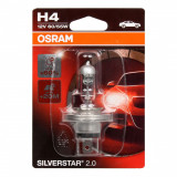 Bec Osram H4 P43T 12V 60/55W Silverstar 2.0 +60% 64193SV2-01B