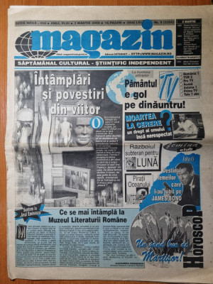 magazin 2 martie 2000-art gabi szabo, ion cristoiu,pierce brosnan, cher,b.pitt foto