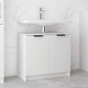 VidaXL Dulap de baie, alb, 64,5x33,5x59 cm, lemn compozit 811304