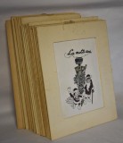 Grigore Grig Bejenaru (1956-2022), artist UAP Iasi - Lot 22 caricaturi anii &rdquo;90, Nonfigurativ, Cerneala, Altul