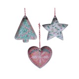 Cumpara ieftin Decoratiune - Iron Figurine with Glitter Print - mai multe modele | Kaemingk