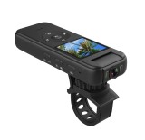 Camera video sport HD ambrasmart, 4K, Rotire obiectiv la 180&deg;, Portabila, Acces WiFi pe mobil, Negru, cu clip si suport prindere motocicleta, Type-C