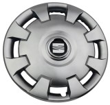 Capace Roti Seat R15, Gri/Negru, ABS, Set 4 Bucati, Compatibil Universal, Diametru 15/16 inch