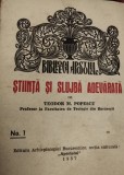 STIINTA SI SLUJBA ADEVARATA TEODOR M POPESCU 1937