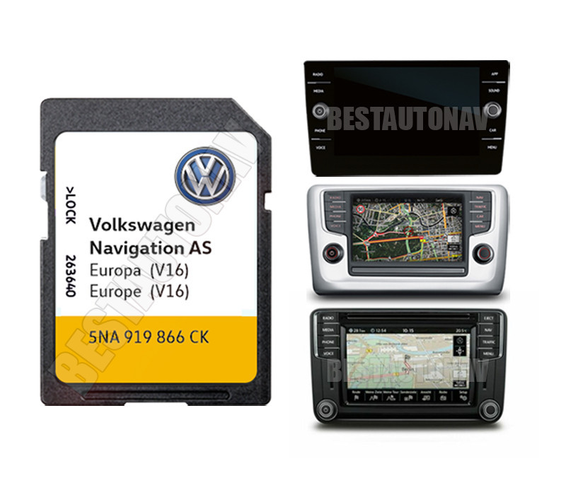 SD Card navigatie Volkswagen MIB2 Passat B8 Golf VII Polo Tiguan Europa V16  2023 | Okazii.ro