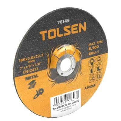 Disc de taiere cu centru coborat (metal) 180x3x16 mm foto