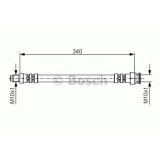 Conducta / cablu frana MERCEDES E-CLASS (W124) (1993 - 1995) BOSCH 1 987 476 393