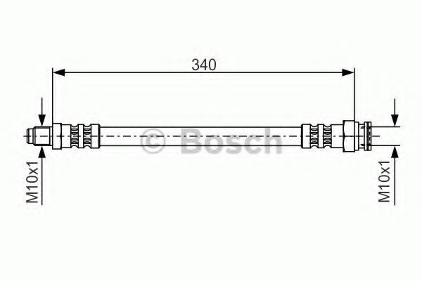 Conducta / cablu frana MERCEDES E-CLASS Cabriolet (A124) (1993 - 1998) BOSCH 1 987 476 393