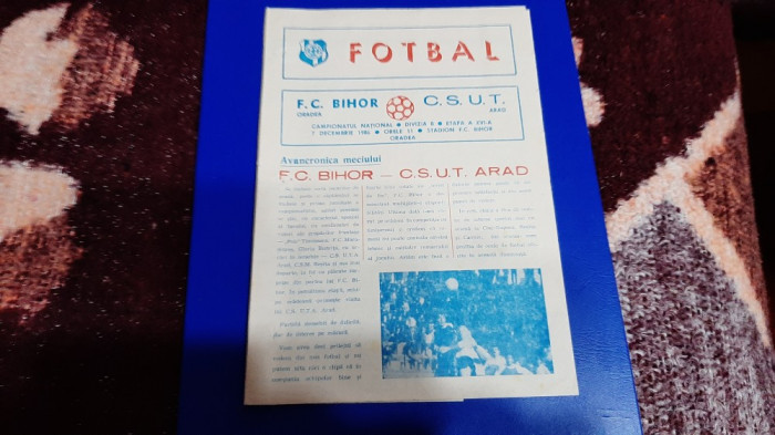 program FC Bihor - UTA