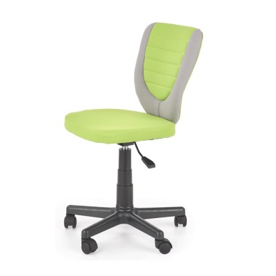 Scaun birou copii HM Toby, ergonomic, cadru polipropilena, rotativ, inaltime reglabila, 80 kg, gri verde foto