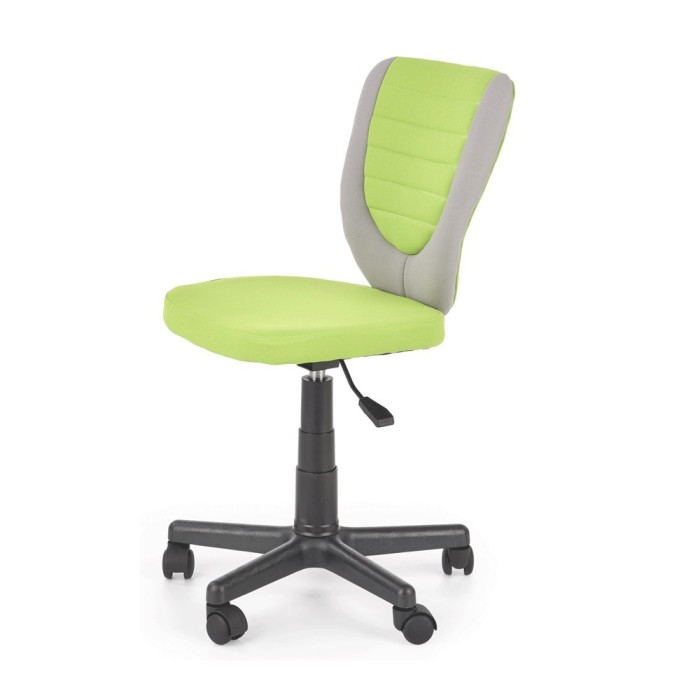 Scaun birou copii HM Toby, ergonomic, cadru polipropilena, rotativ, inaltime reglabila, 80 kg, gri verde