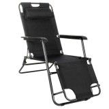 Sezlong pliabil Relax Zero Gravity, 80x60x153cm, negru Household NewTrend