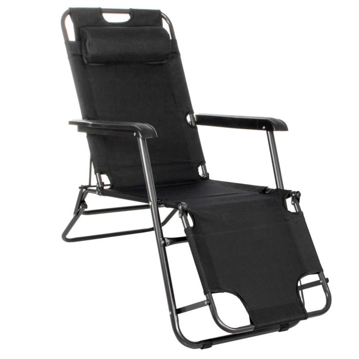 Sezlong pliabil Relax Zero Gravity, 80x60x153cm, negru Household NewTrend