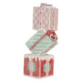 Cumpara ieftin Decoratiune Craciun Cadouri polirasina multicolora 14x16x36 cm