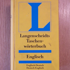 LANGENSCHEIDTS TASCHEN-WORTERBUCH ENGLISCH-DEUTSCH,DEUTSCH-ENGLISCH,r1c
