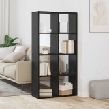 VidaXL Dulap pentru cărți Stejar negru 69.5 x 29 x 137.5 cm