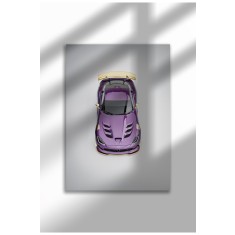 Poster p&acirc;nză ne&icirc;nrămat cu supermașină - Imprimare digitală - 2016 Viper ACR 05 | A3 (29.7 x 42 cm)