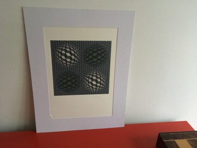Victor Vasarely, Serigrafie numerotata 16/150 semnată foto