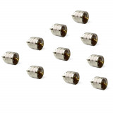 Set 10 mufe PL259 pentru cablu RG174 pentru antena CB PNI Extra 45 48