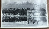 CPISTR6 Ilustrata Velden am Worthersee Austria 1954 catre Itcani Gara / Real Photo kepeslap Schlosshotel 1954, trimisa in Bucovina