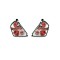 Stop spate, lampa Fiat Stilo (192), 01.2001-03.2007, model: 3 usi, tuning, montare spate, stanga+dreapta, transparent, argintiu; cu locas bec; tuning