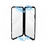 Carcasa iPhone 11 Pro Meleovo Magnetica Dual Glass Black