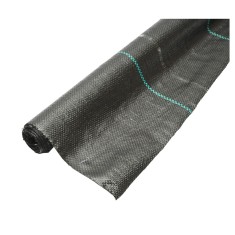Plasa de mulcire anti-buruieni Breckner Germany, PP neagra, permeabila, 1.5x10m, 70 g/m2, protectie UV pentru sol si culturi