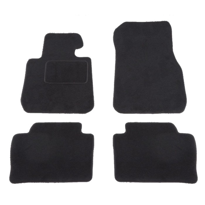Set covorase auto mocheta Velor BMW 3/3 GT (F30/31/34/35), 01.2012-12.2019, negru,