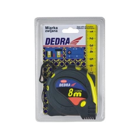Ruleta pentru constructii 8m / 25mm Dedra
