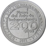 Venezuela 25 Centimos 2011 - (Semnarea independenței) 20mm, KM-103 UNC !!!