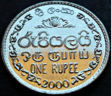Cumpara ieftin Moneda exotica 1 RUPIE - SRI LANKA, anul 2000 * cod 5011 = A.UNC, Asia