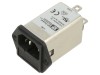 Conector Alimentare AC XP POWER C14 Filtru 3A 250V AC IEC 60320 Montare Panou