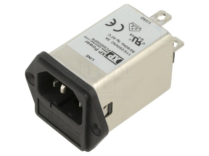 Conector alimentare AC C14 3A 250VAC