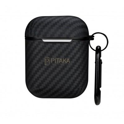 Husa Pitaka Air Pal pentru Apple AirPods Gen 2 / Gen 1, Neagra APM1001 foto