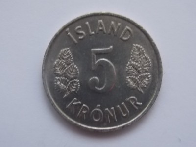 5 KRONUR 1970 ISLANDA foto