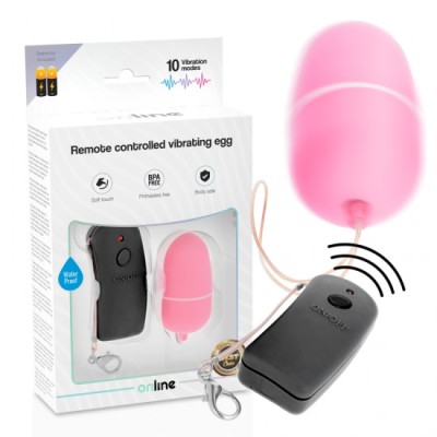 ONLINE - REMOTE CONTROLLED VIBRATING EGG PINK foto