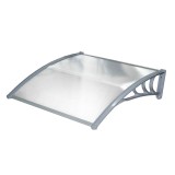 Copertina Policarbonat 120x120 cm, Marchiza Modulabila Usa/Fereastra, Transparenta, Protectie Ploaie/Soare