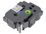 Bandă Etichetare 24mm 8m Albă/Neagră