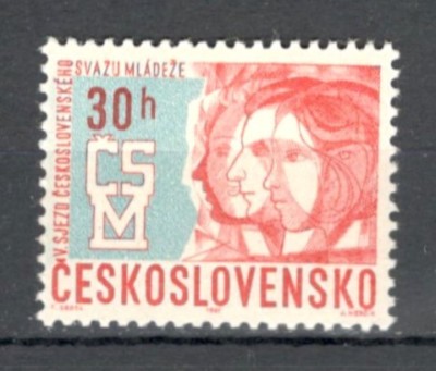 Cehoslovacia.1967 Congresul uniunii tineretului XC.422 foto